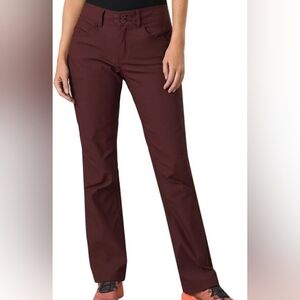 Prana Women's Boot Cut Pants in Deep Wine
